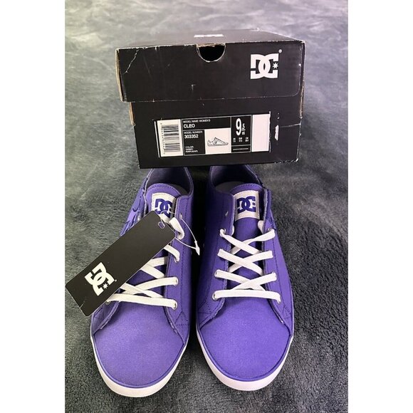 DC Women's Cleo Shoes Purple Size 9.5 Skate Canvas Sneakers - Picture 2 of 16